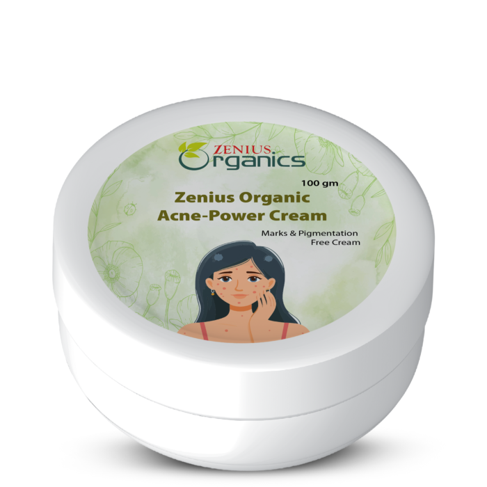Natural acne powder cream for clear and healthy skin – gentle treatment for acne-prone skin.